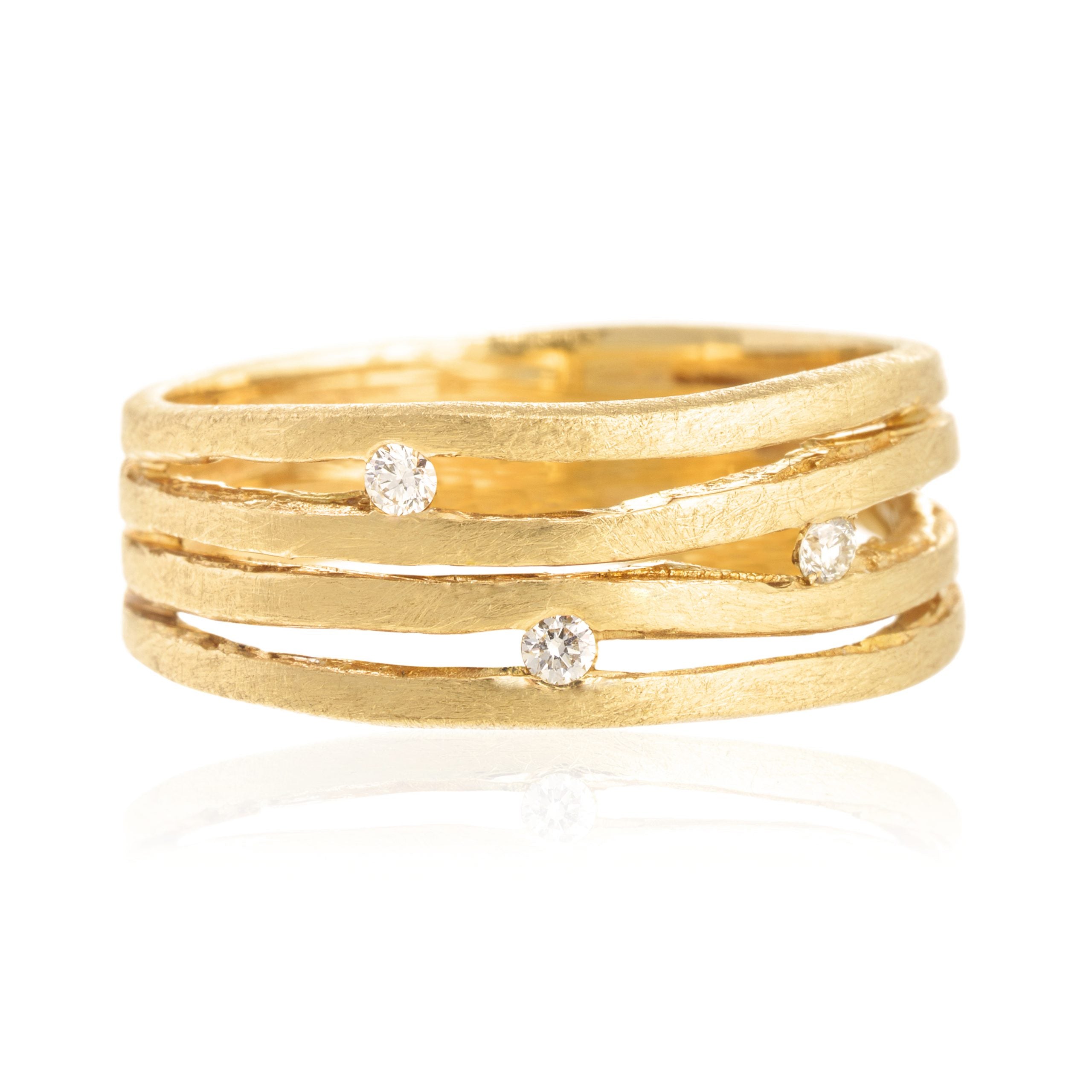 Anillo cuatro lineas