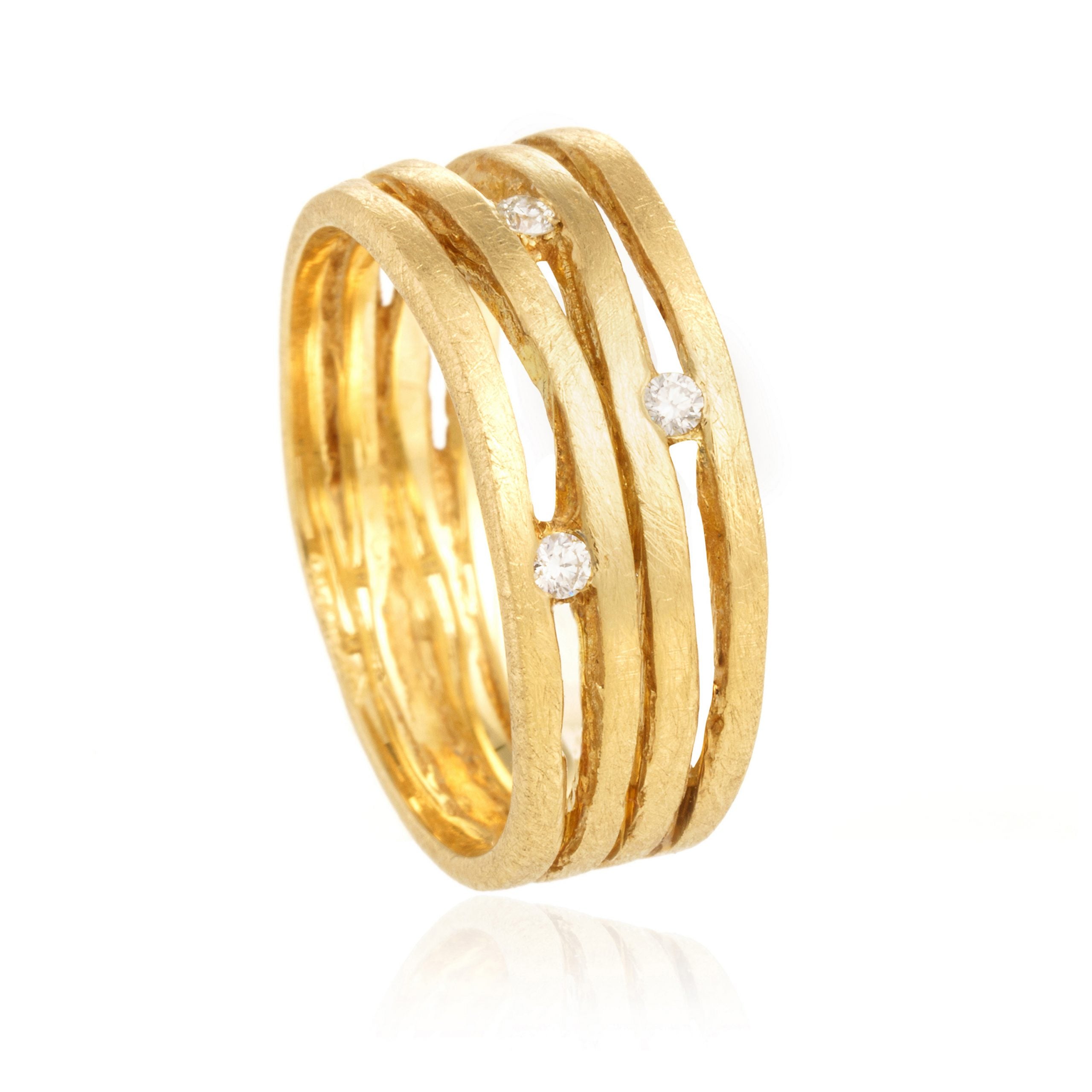 Anillo cuatro lineas