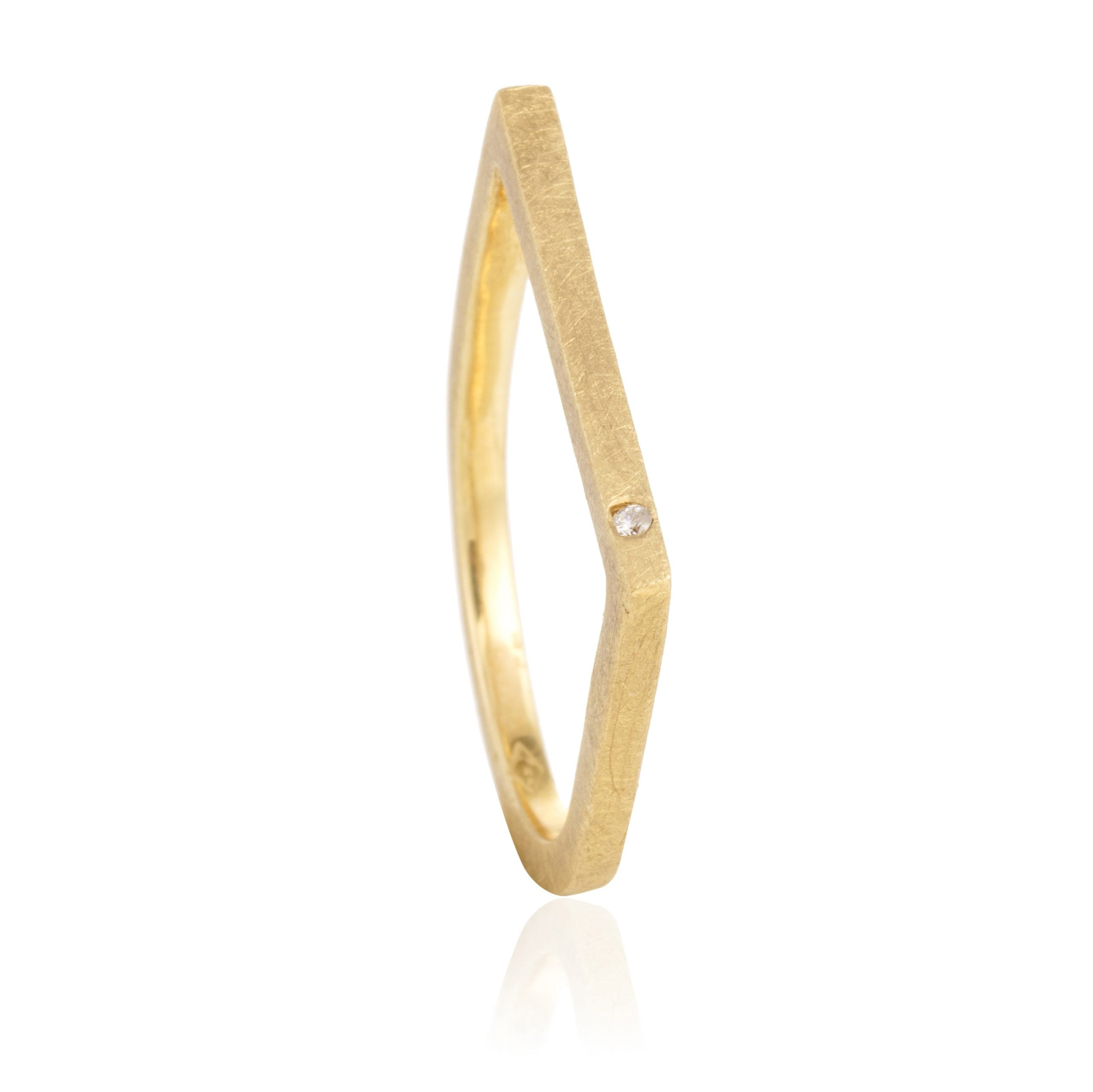 Anillo Recto Brillante