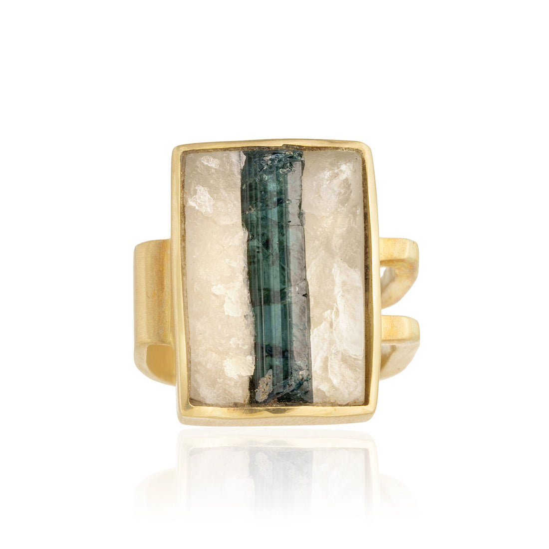 Anillo Rectangular C. Turmalina
