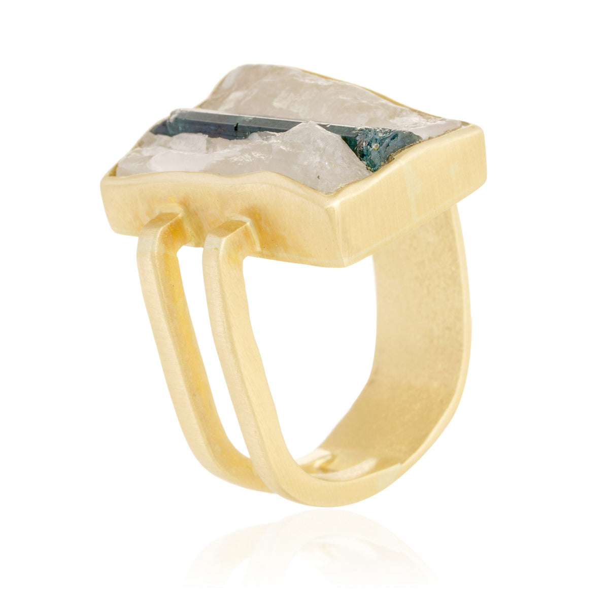 Anillo Rectangular C. Turmalina