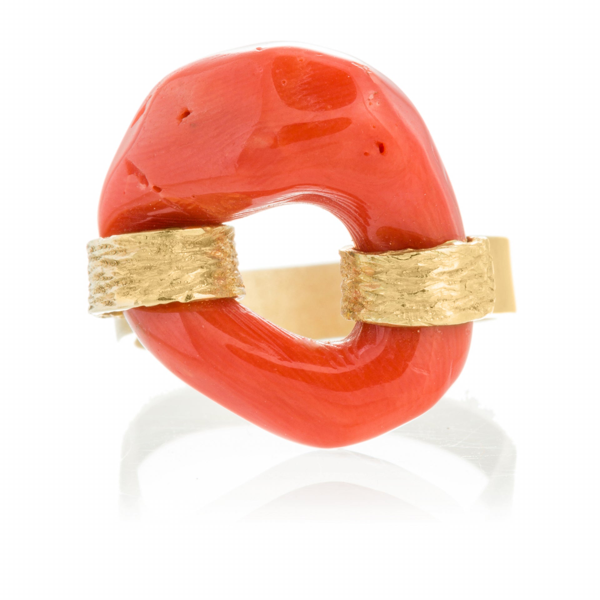 Anillo Coral Oro