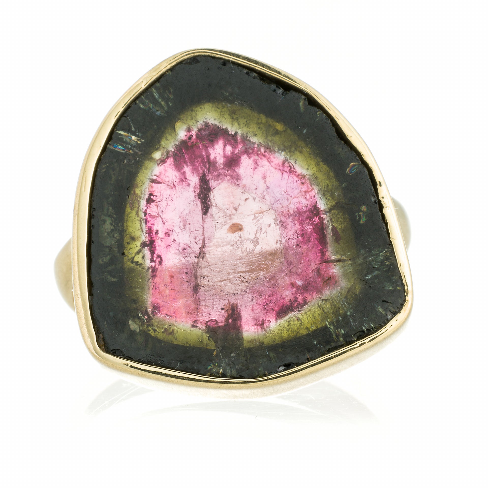 Anillo turmalina sandia