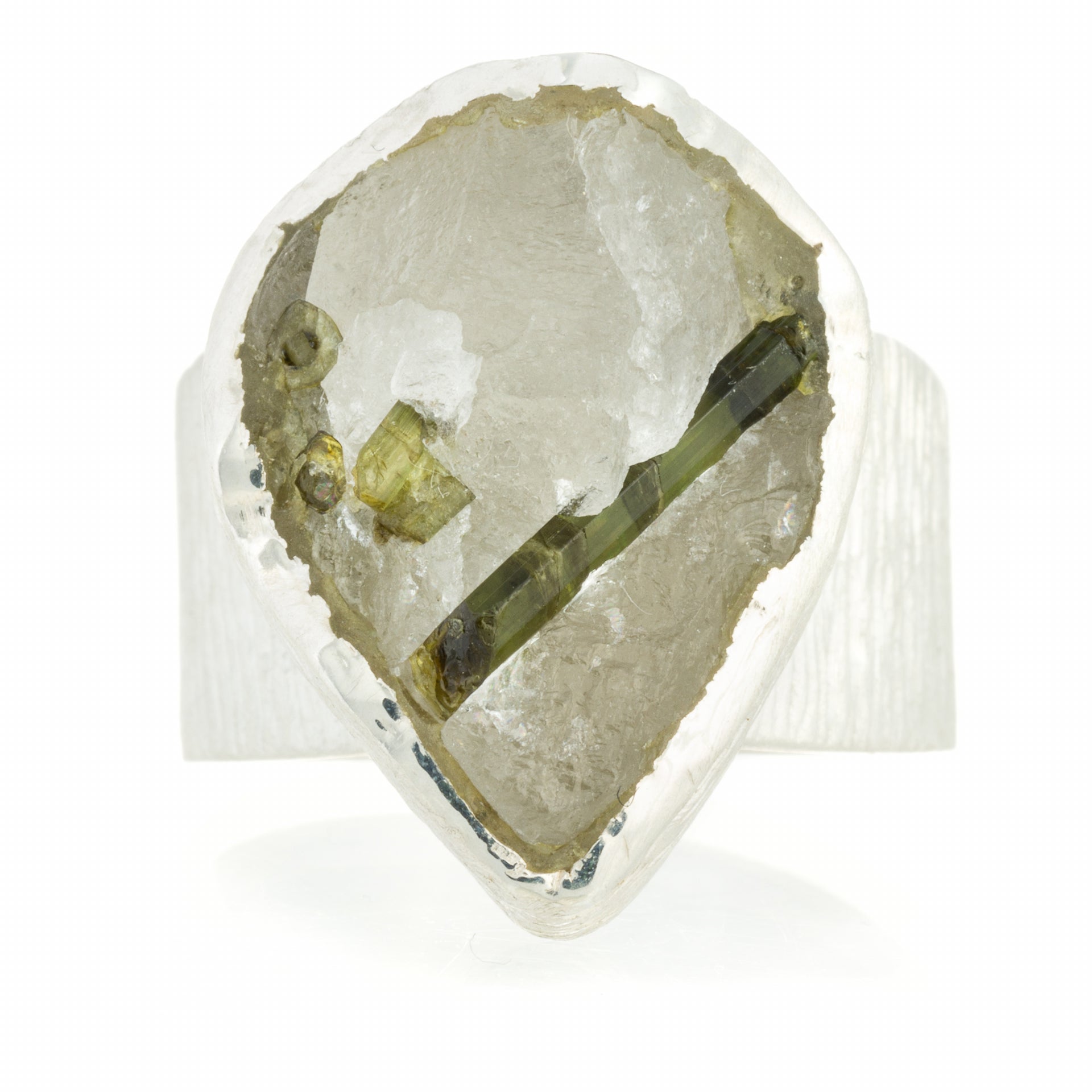 Anillo tanta cuarzo turmalina