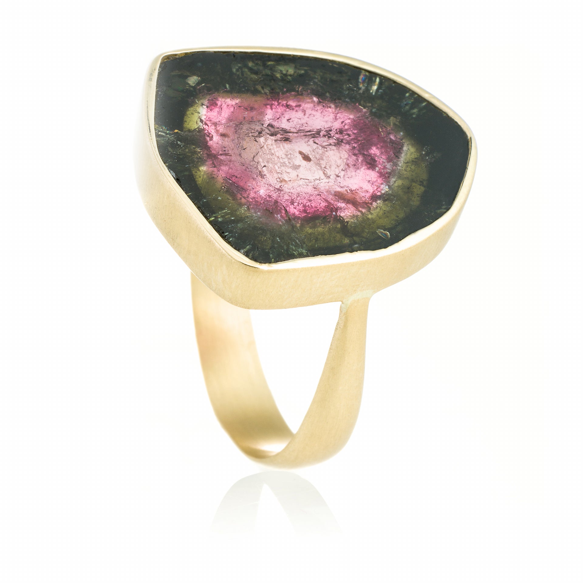 Anillo turmalina sandia