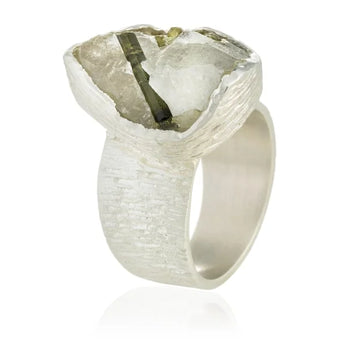 Anillo tanta cuarzo turmalina