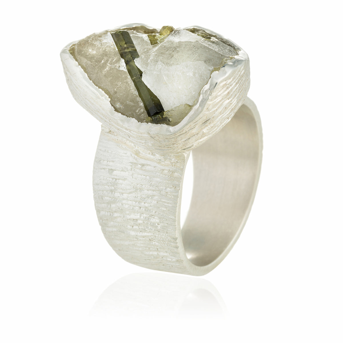 Anillo tanta cuarzo turmalina