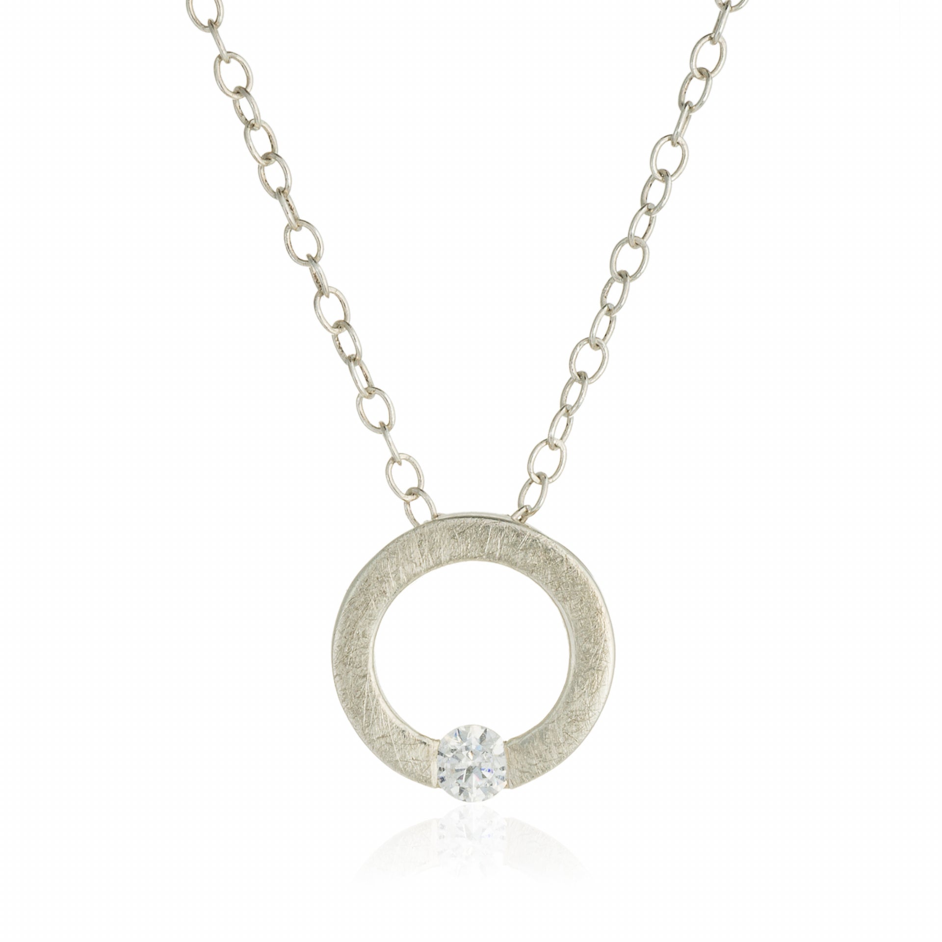 Colgante hueco plata