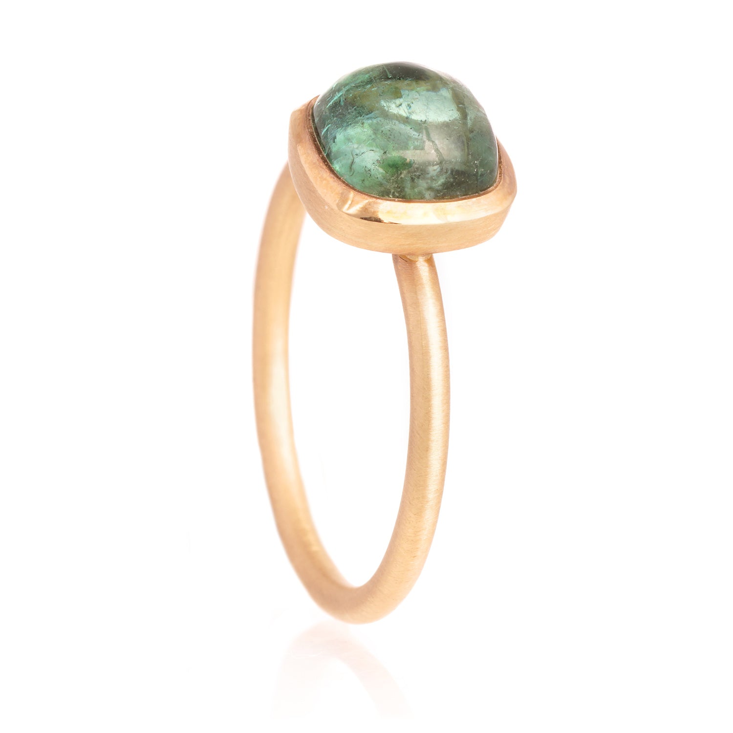 Anillo turmalina verde
