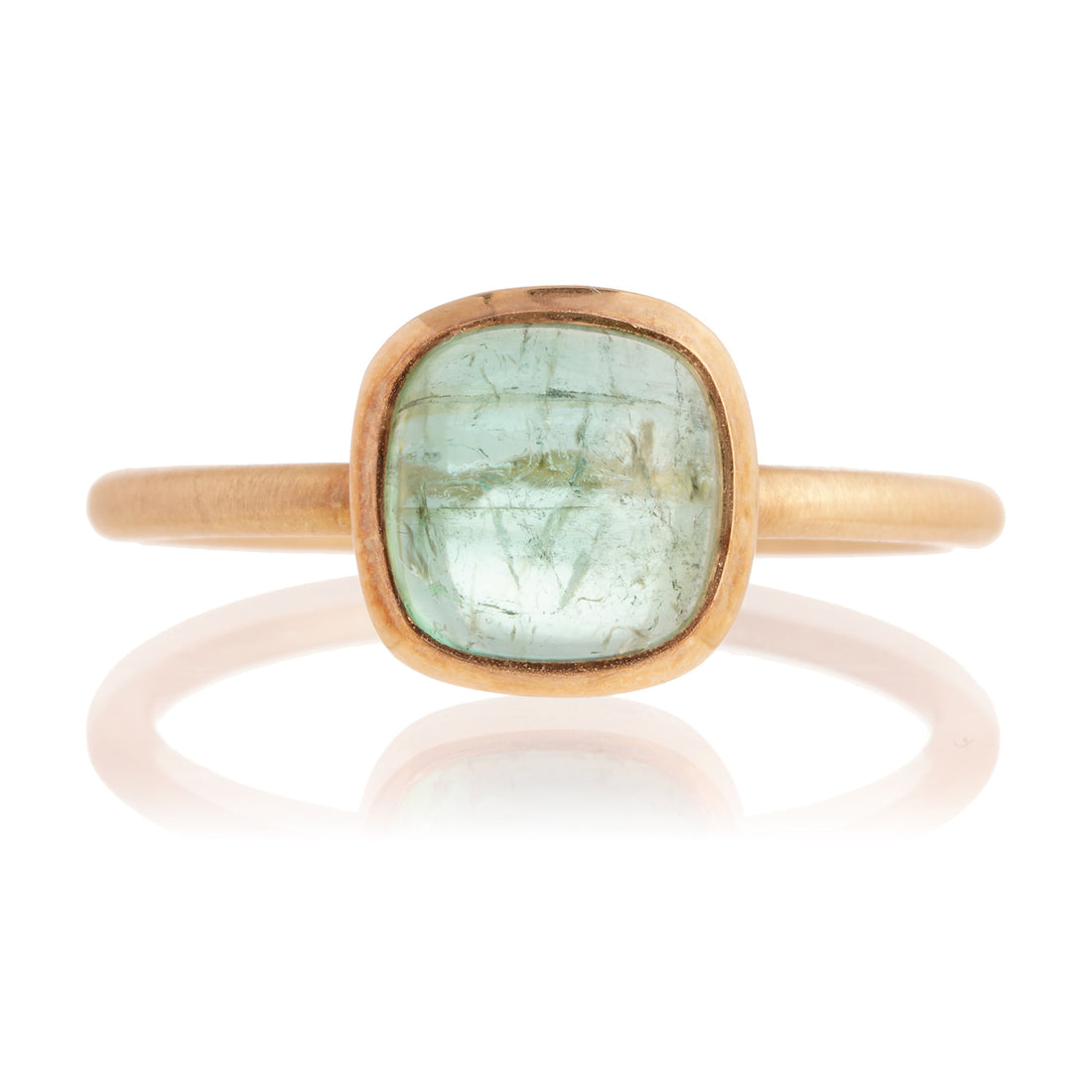 Anillo turmalina verde