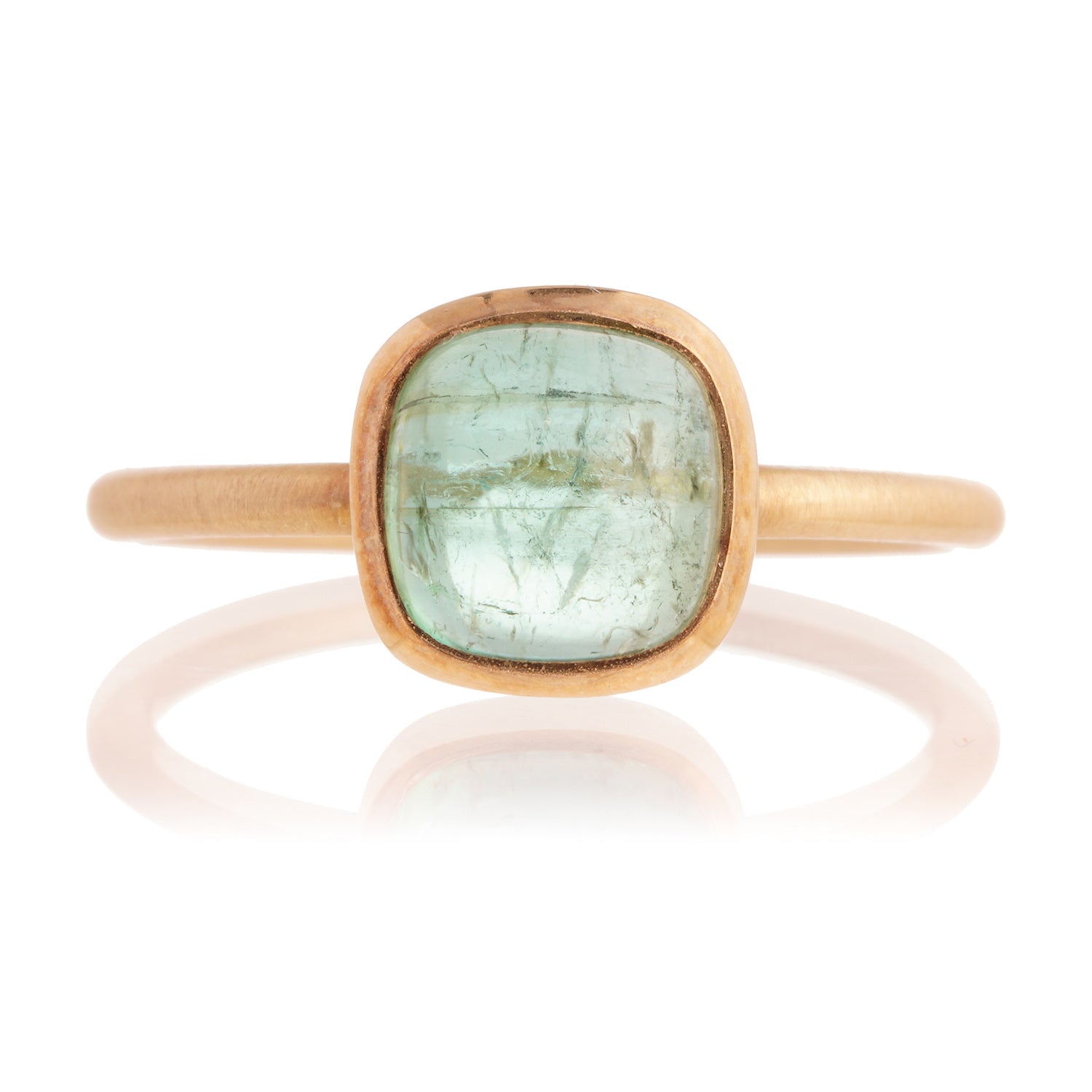 Anillo turmalina verde