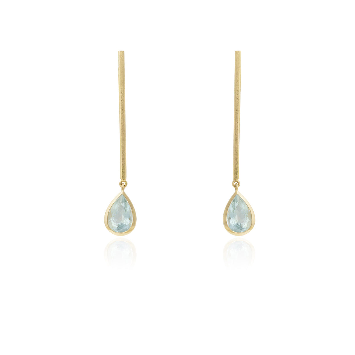 Pendientes Aguamarina Makil