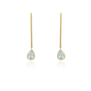 Pendientes Aguamarina Makil