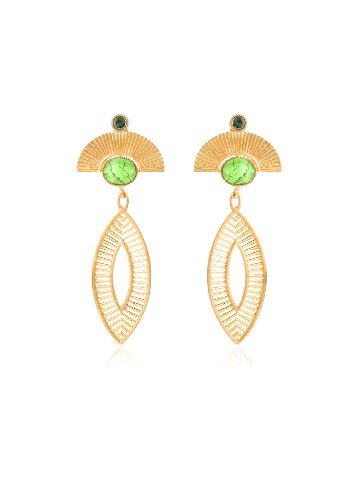 Pendientes Egypt Navete Peridoto