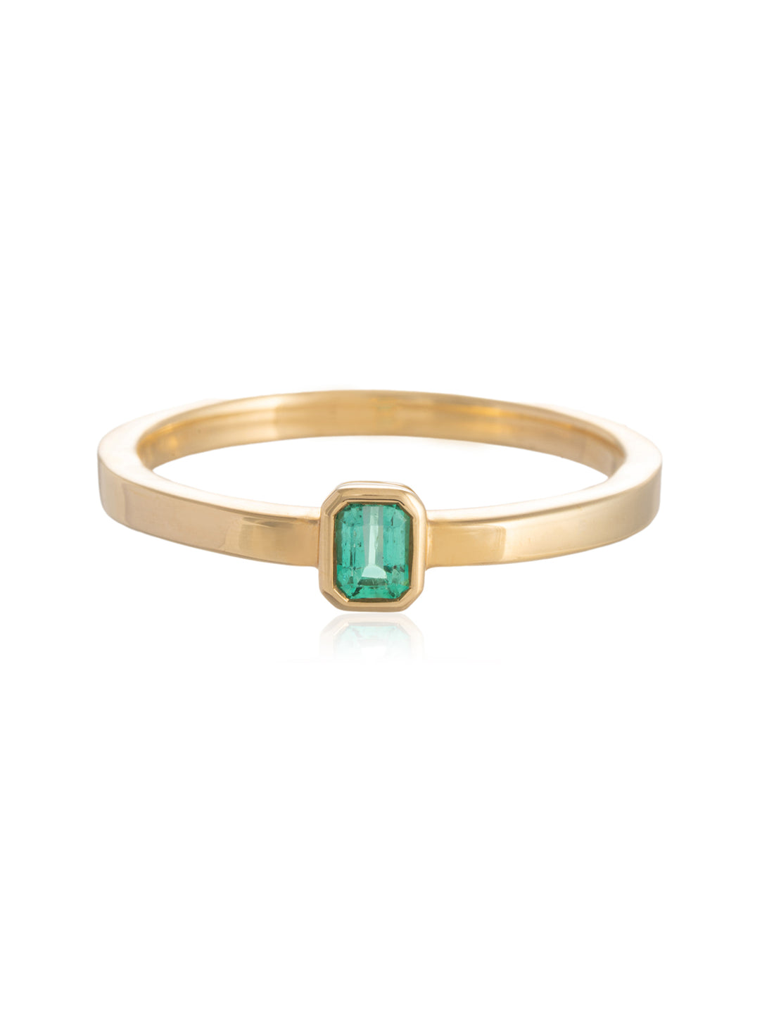 Anillo Esmeralada Txiki Oro