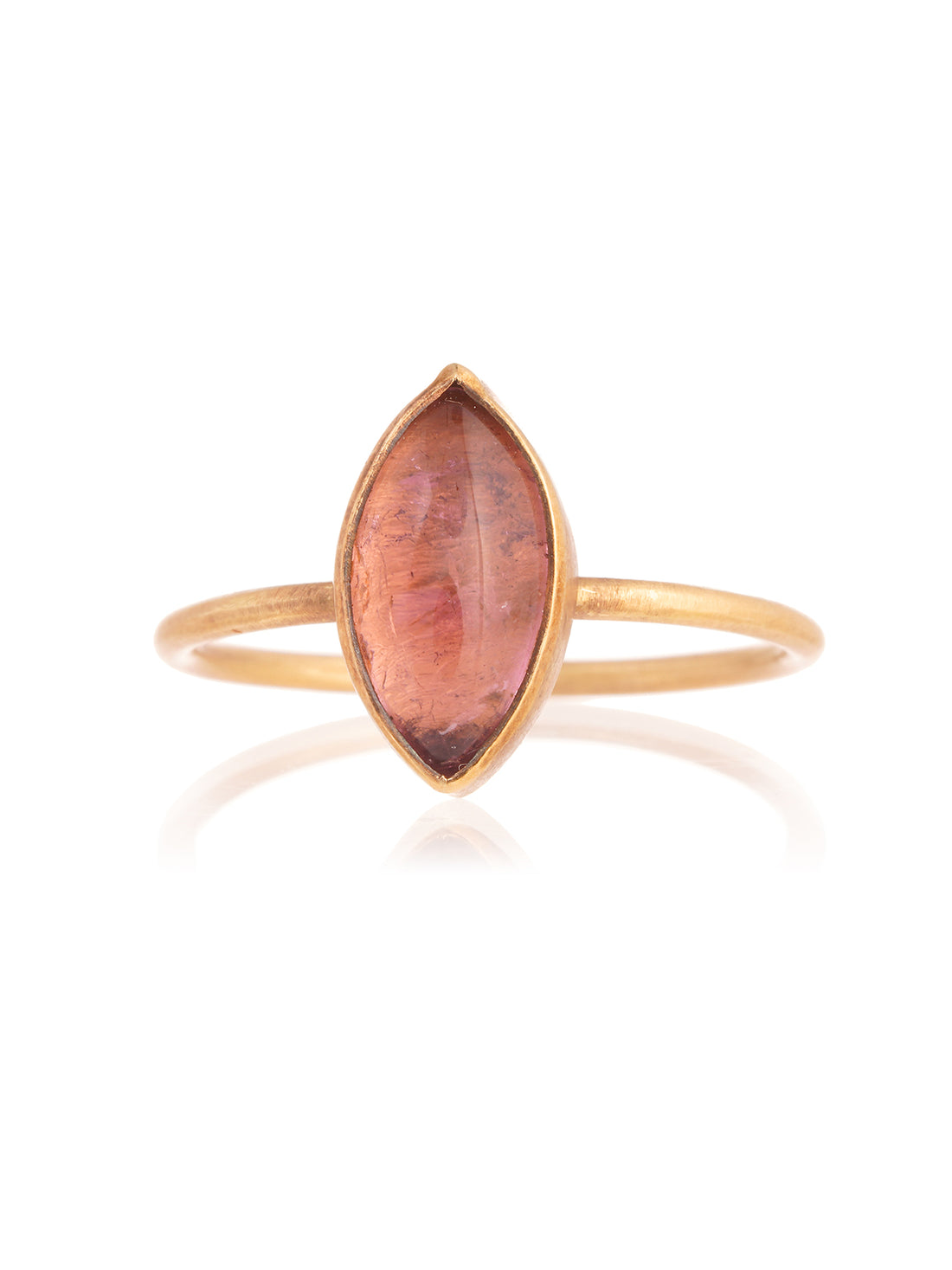 Anillo Turmalina Navet Oro