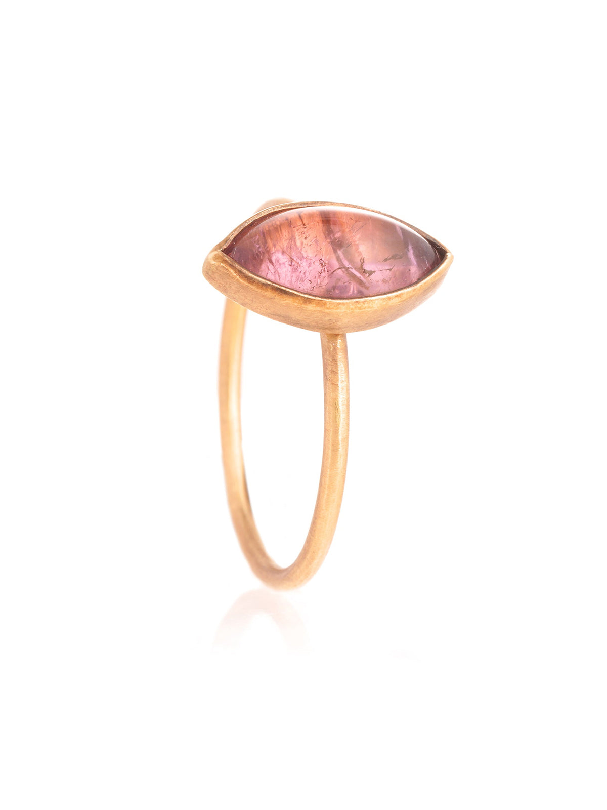 Anillo Turmalina Navet Oro
