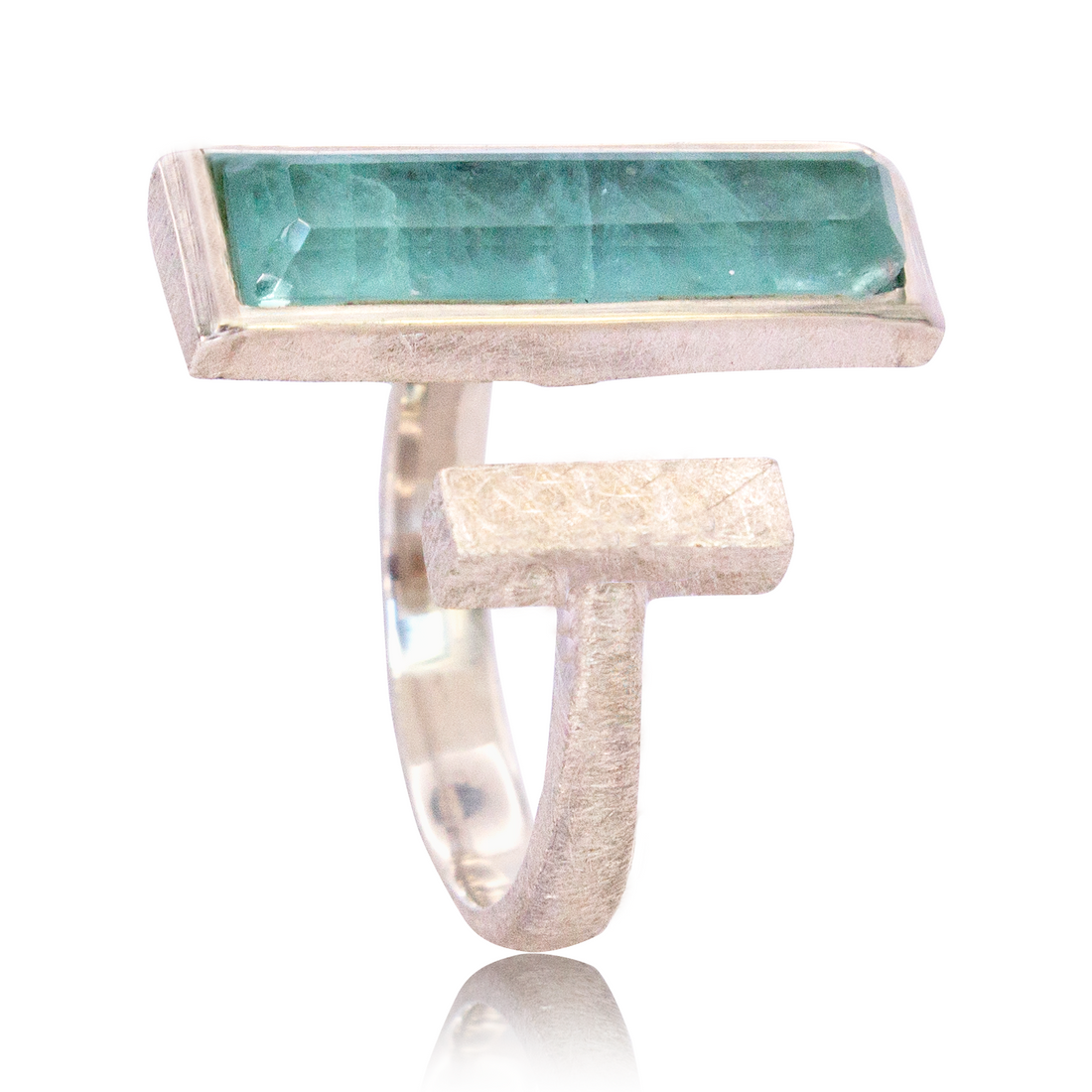 Anillo Makila Baguette Aguamarina