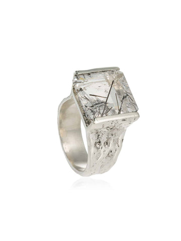 Anillo Suart Cuarzo Rutilo
