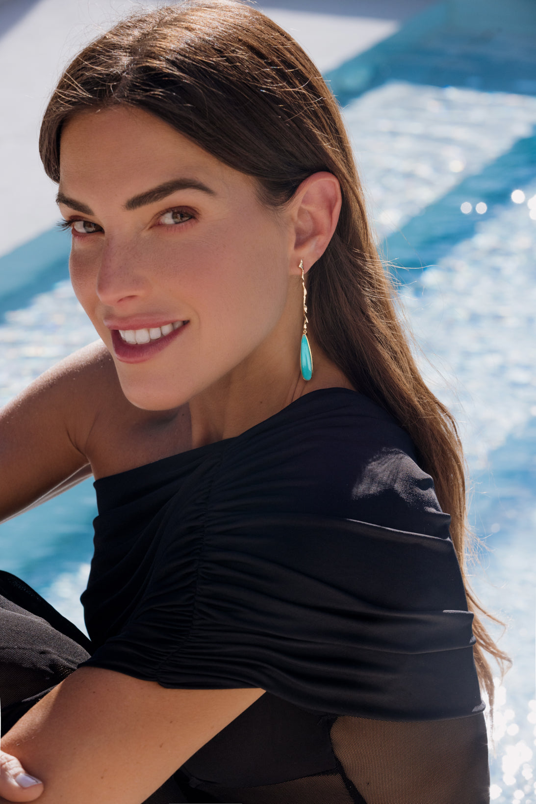 Pendientes Adar Gota Turquesa