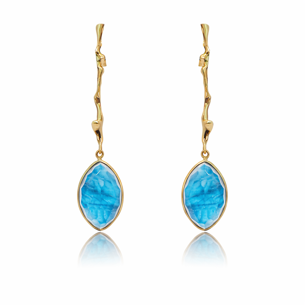Pendientes Adar Navet Apatite Oro