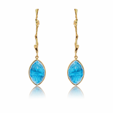 Pendientes Adar Navet Apatite Oro