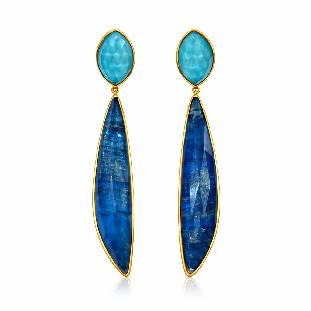 Pendientes Trillón Turquesa Apatite