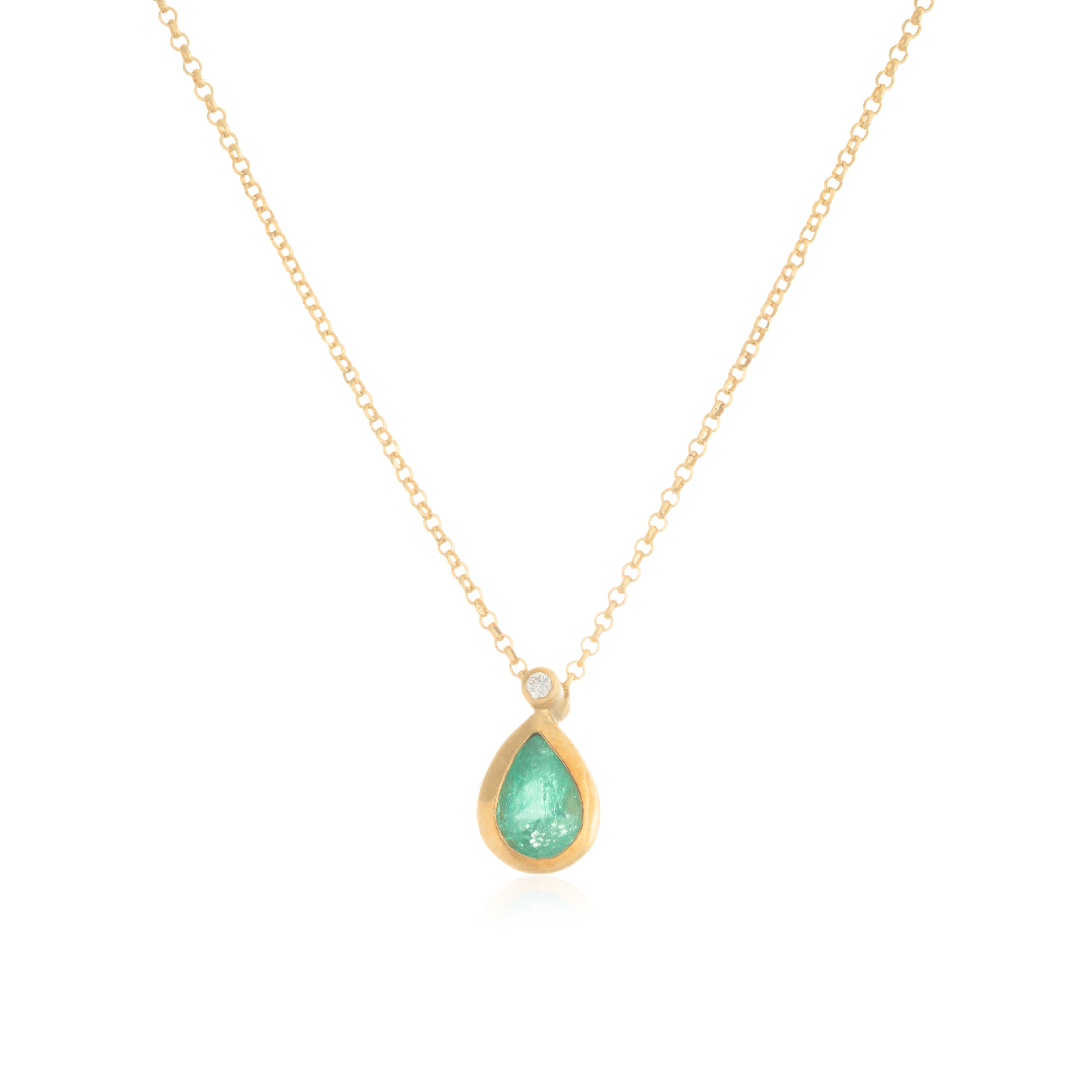 Colgante Esmeralda Diamante