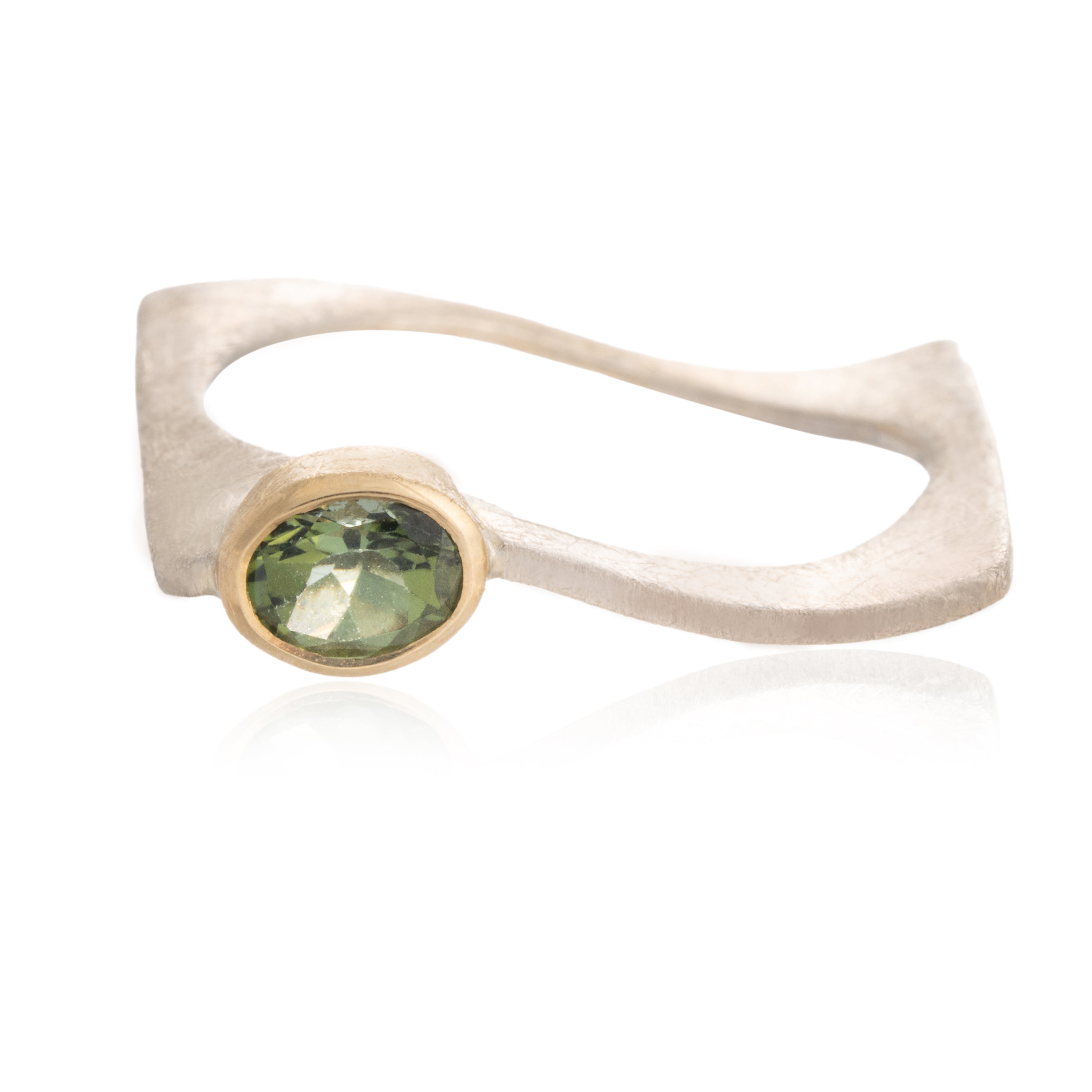 Anillo Guggem Turmalina Verde