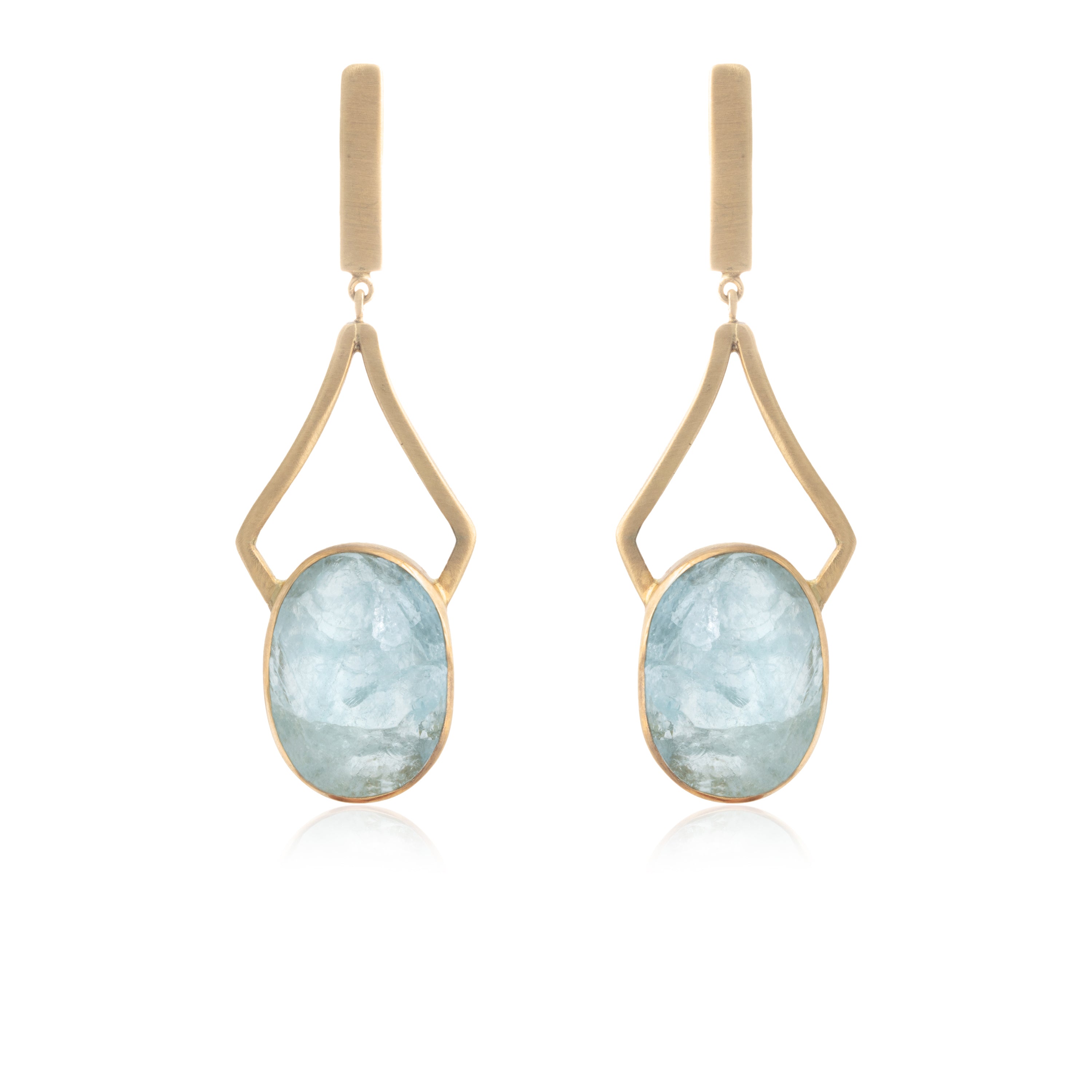 Pendientes Aguamarina Torre