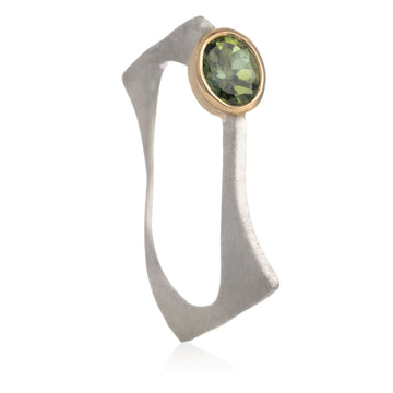 Anillo Guggem Turmalina Verde