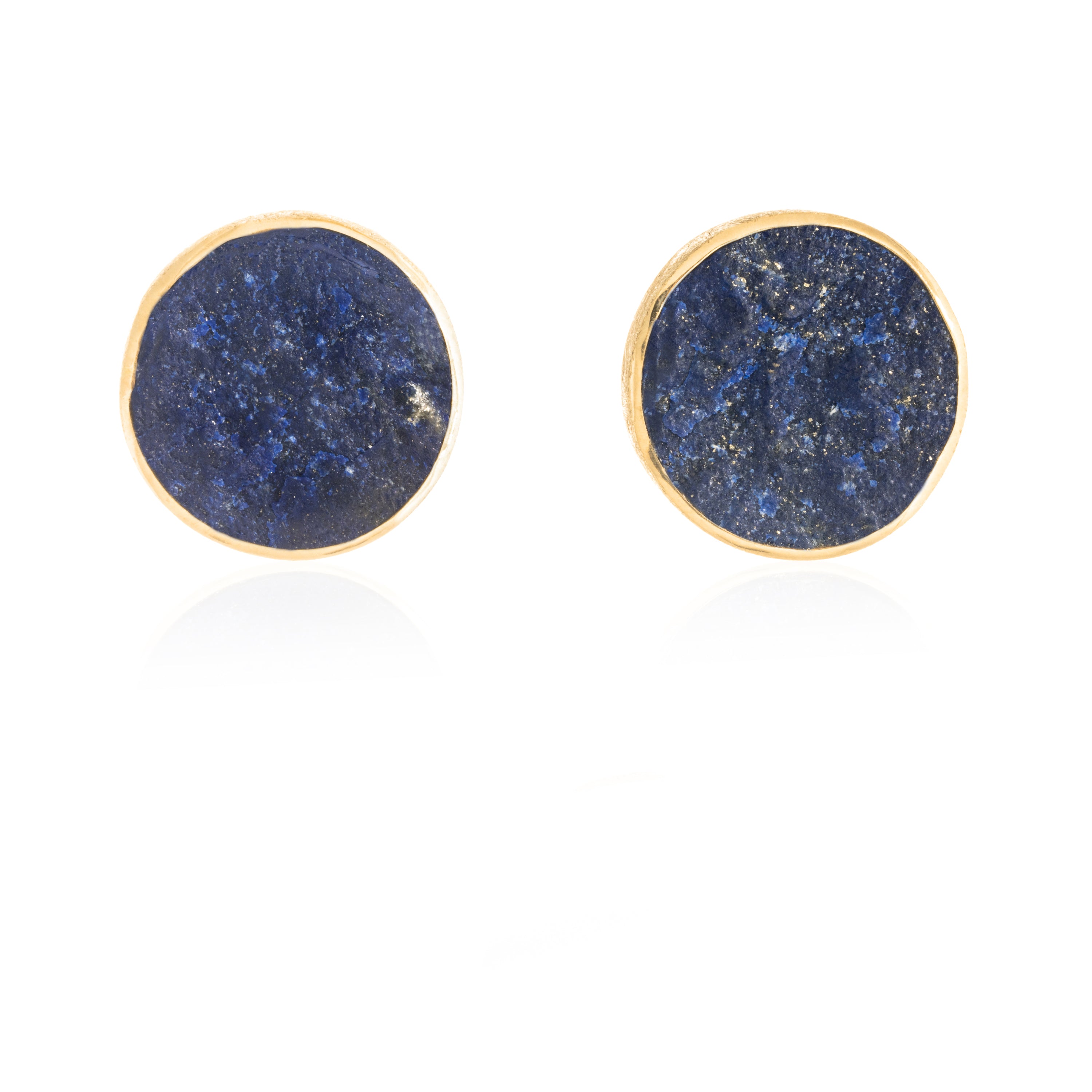 Pendientes Lapis Redondo Oro