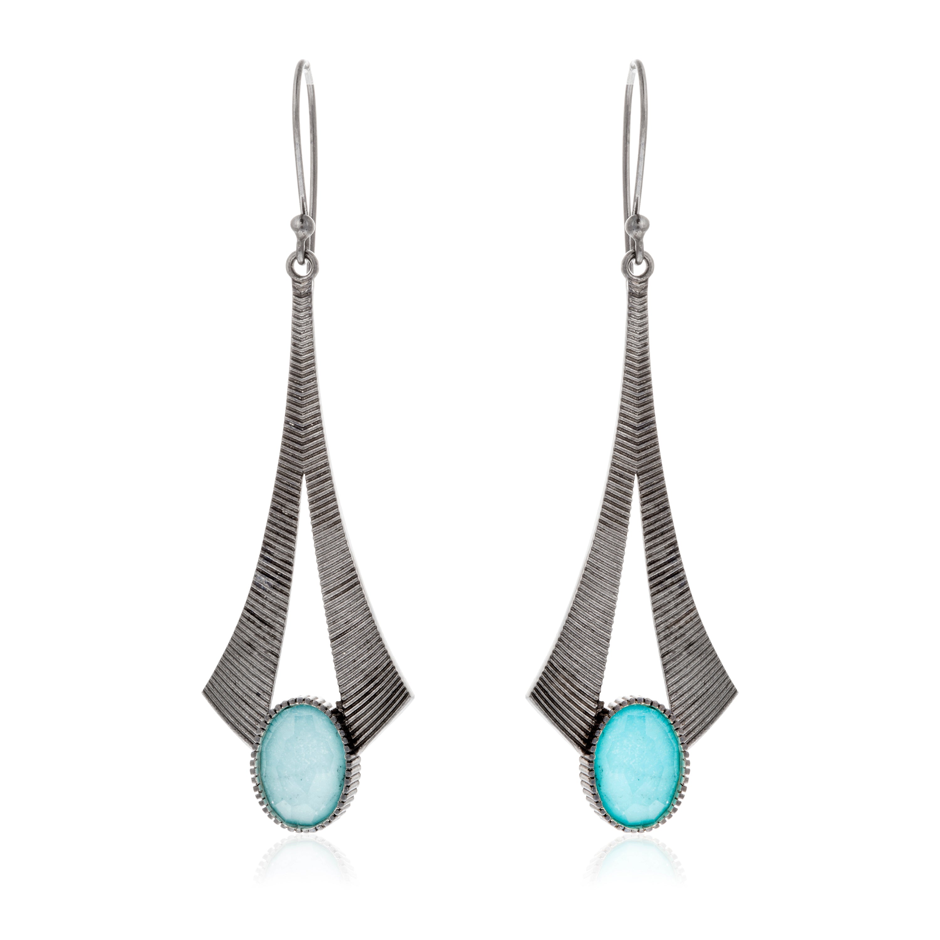 Pendientes Torre M Turquesa
