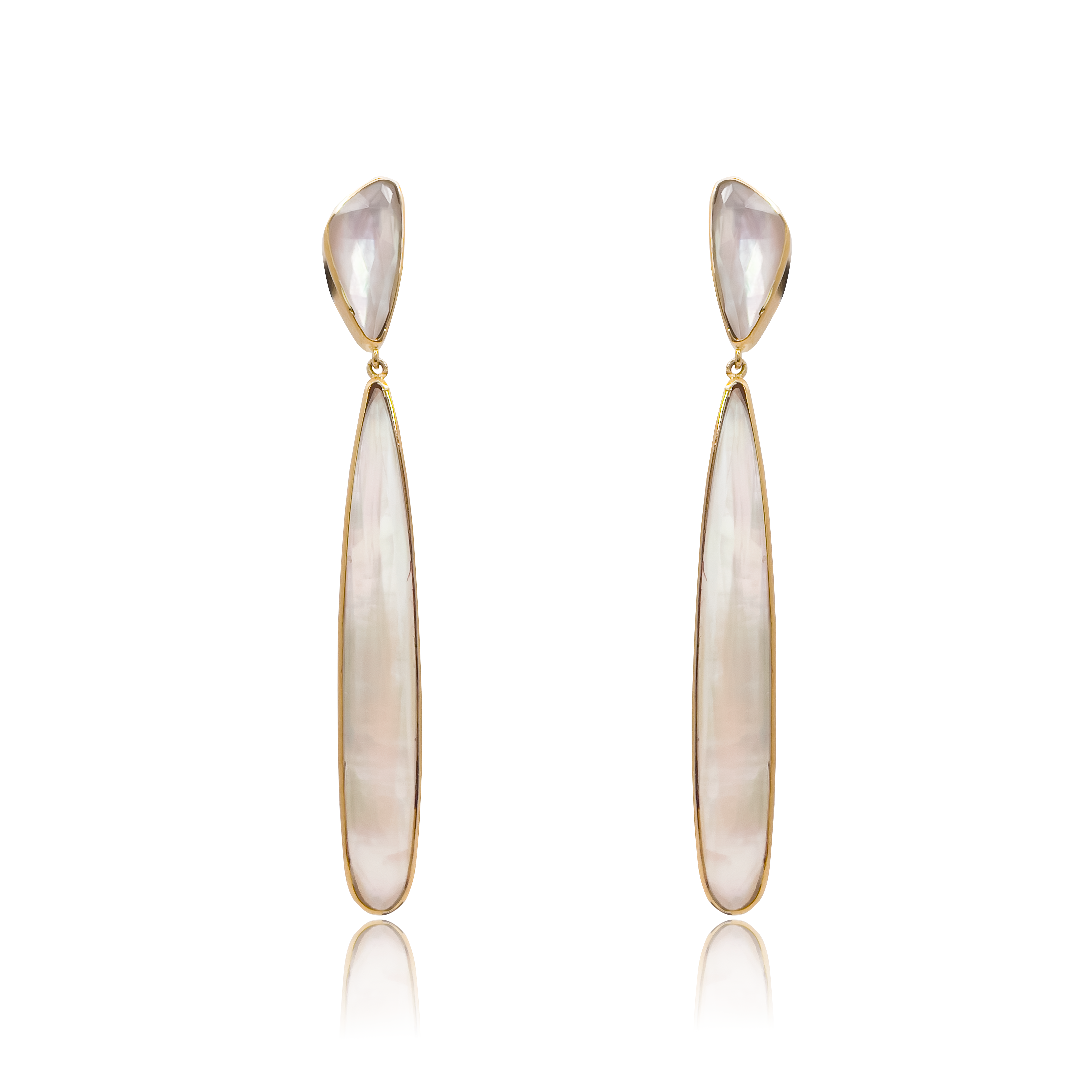 Pendientes Bikoitza Nácar