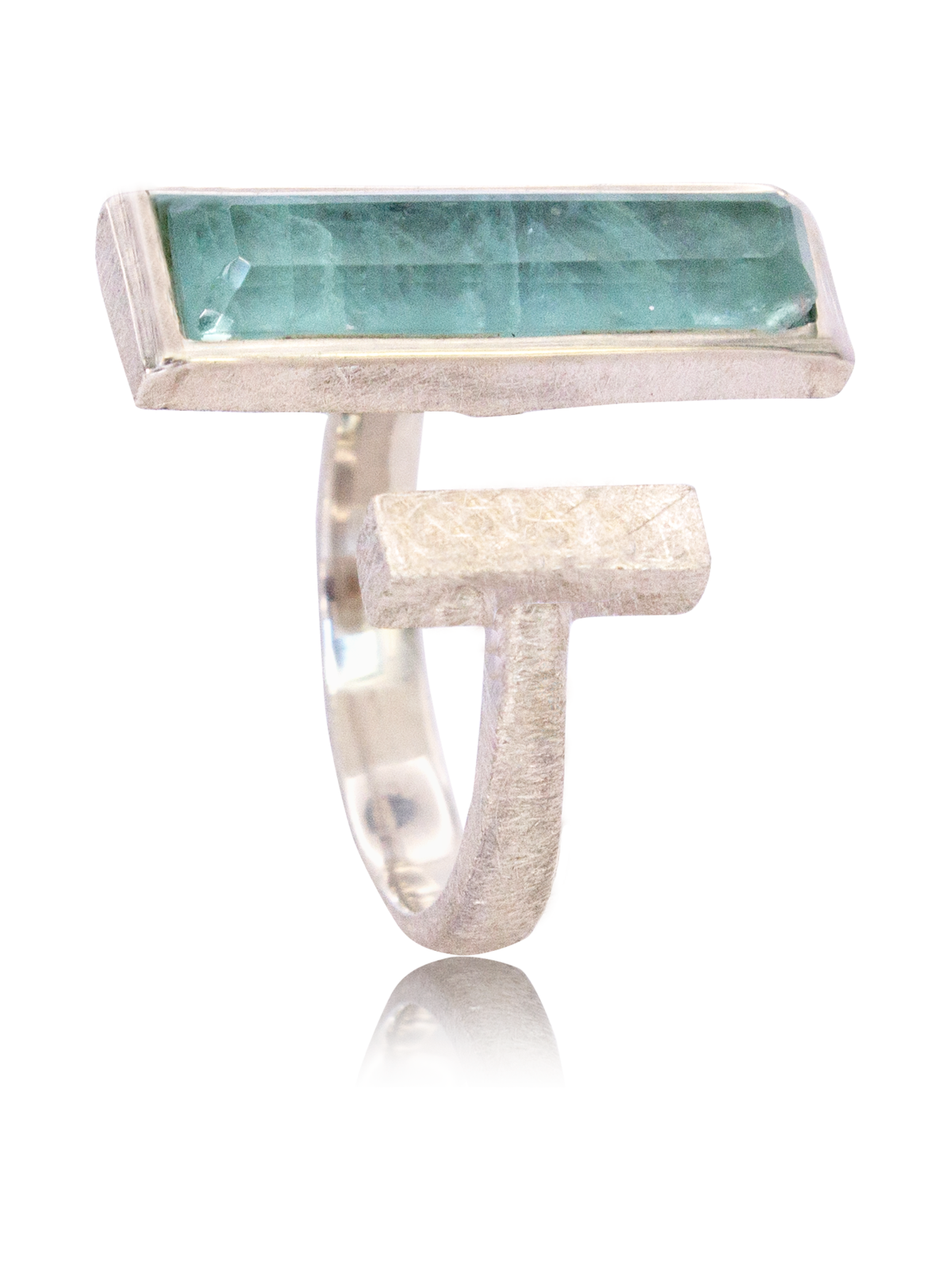 Anillo Makila Baguette Aguamarina