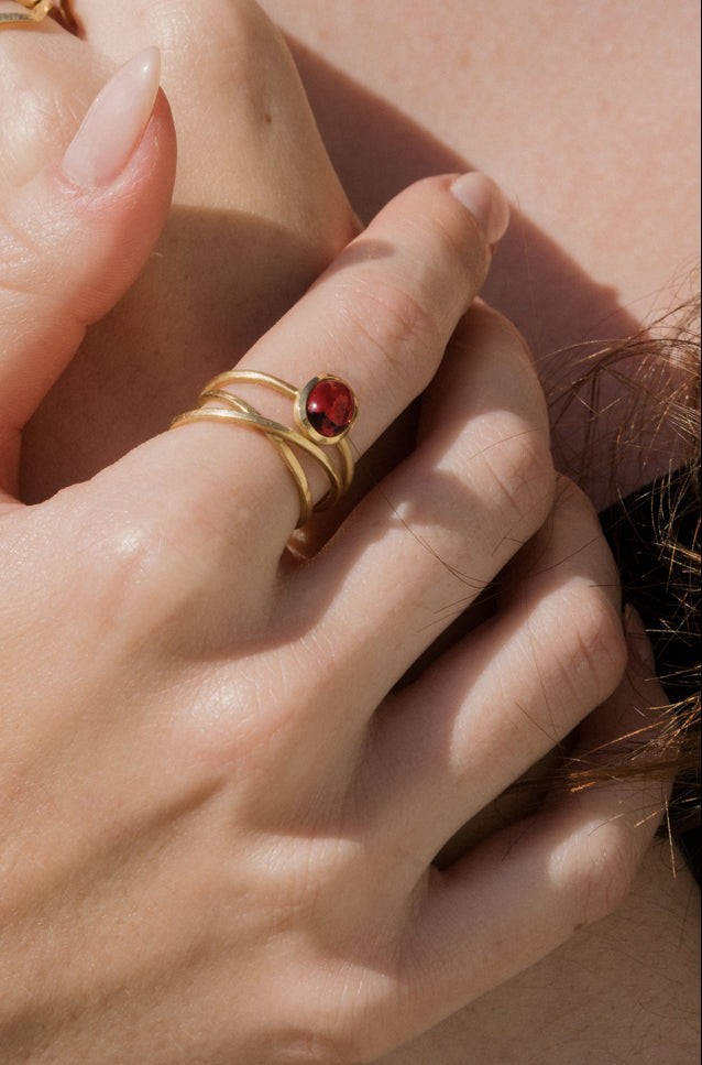 Anillo Harritxu Turmalina Oro