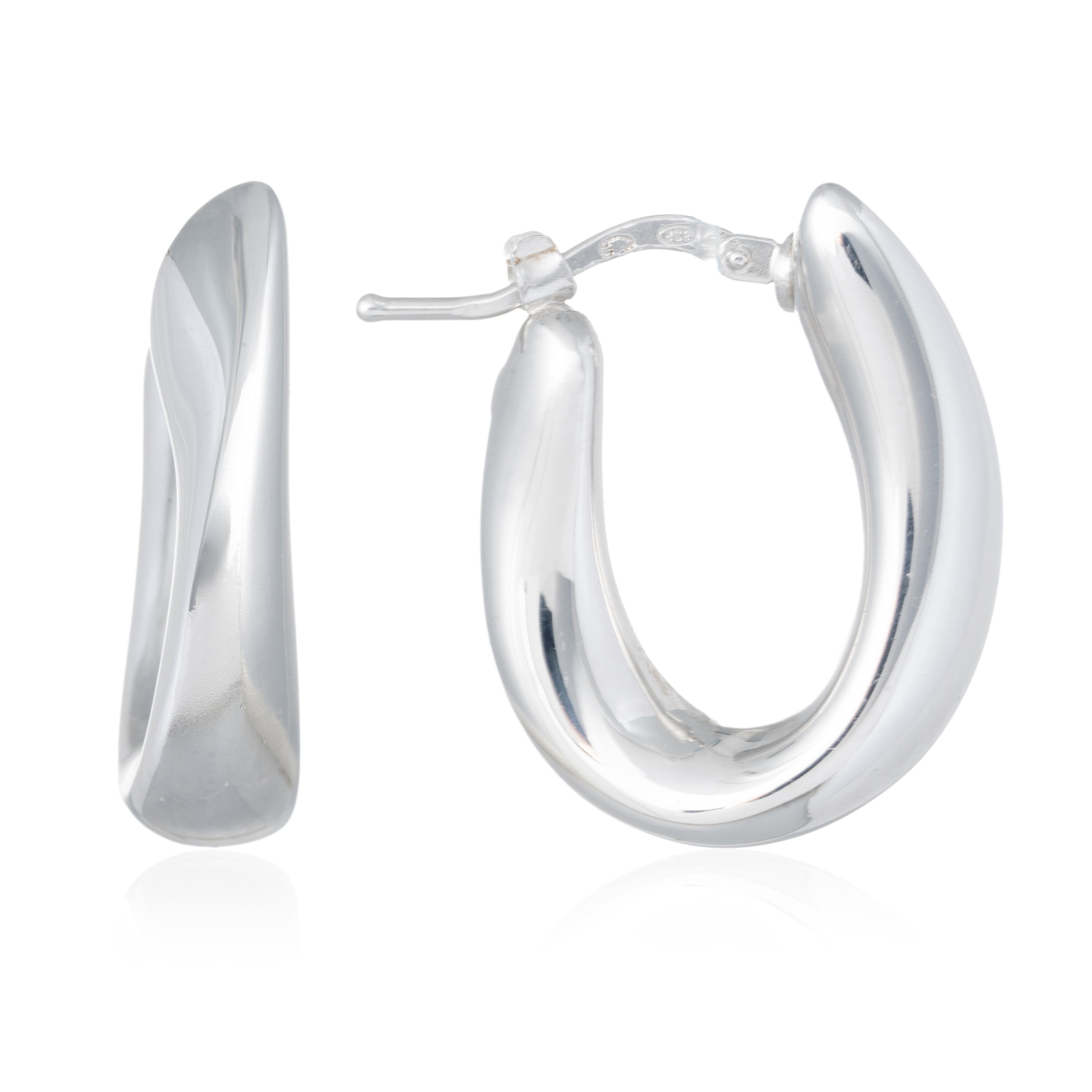 Pendientes Aro Ovalados Gruesos M