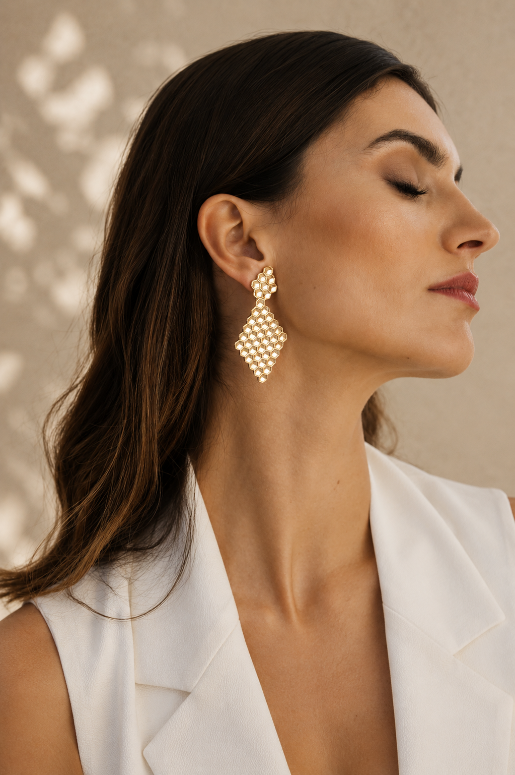 Pendientes Honeycomb