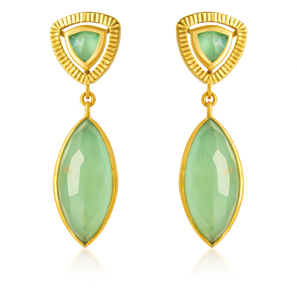 Pendientes Pez Amazonita