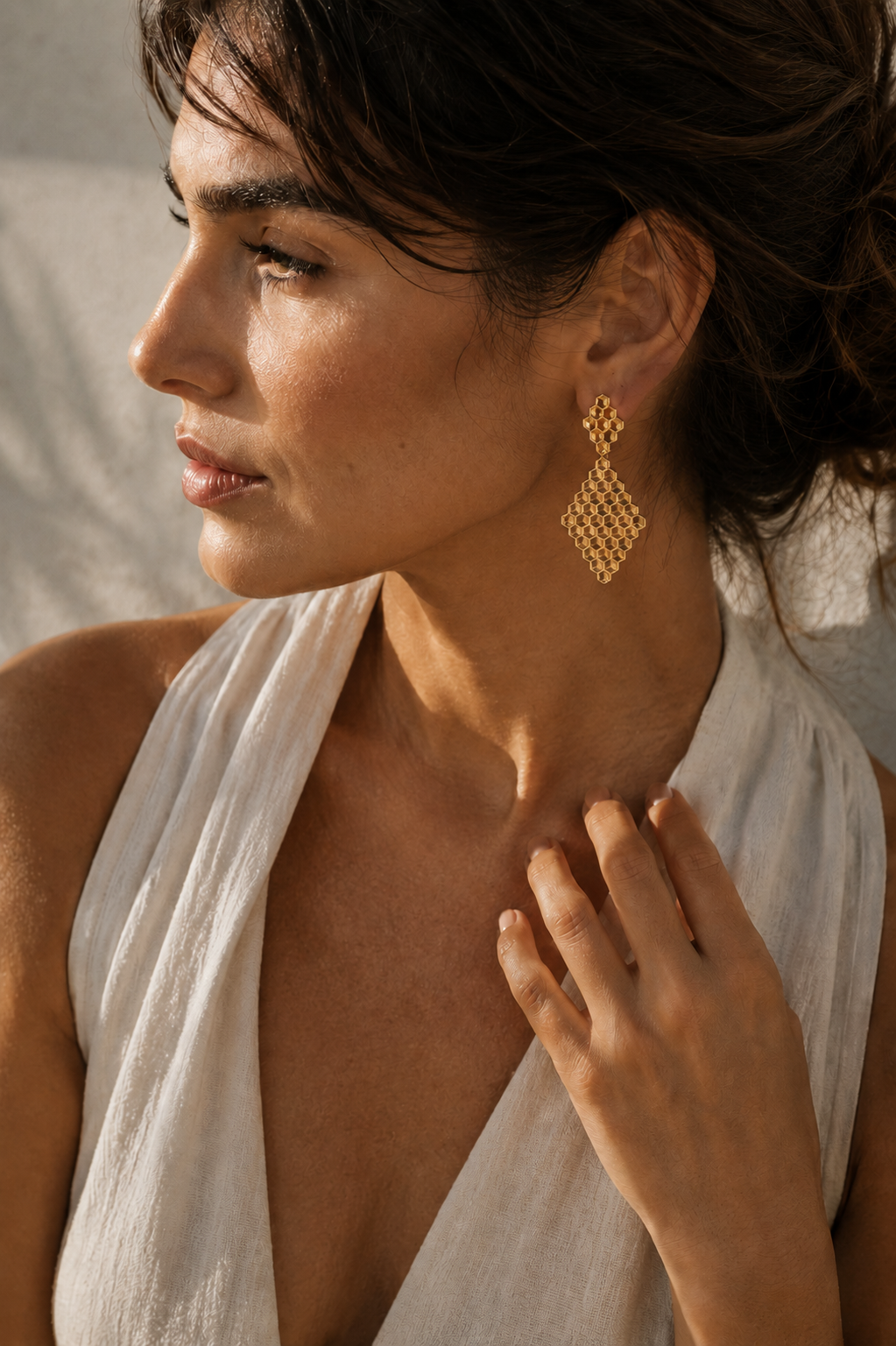 Pendientes Honeycomb
