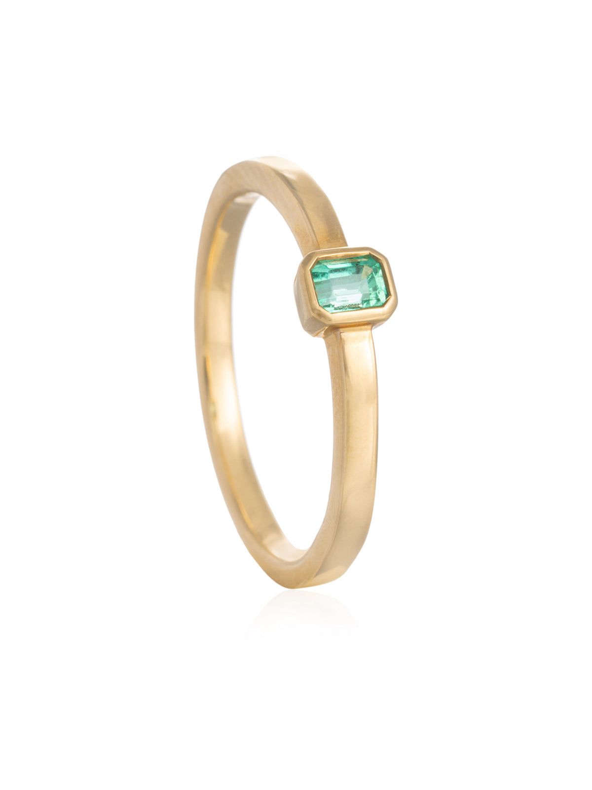 Anillo Esmeralada Txiki Oro
