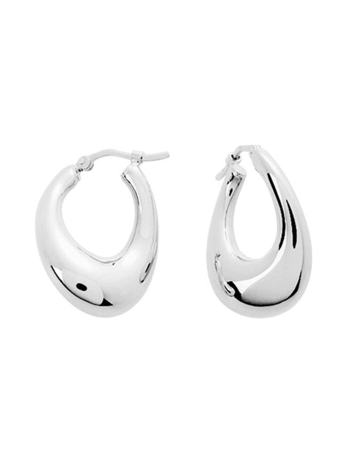 Pendientes Aros Ovalados Gruesos XS
