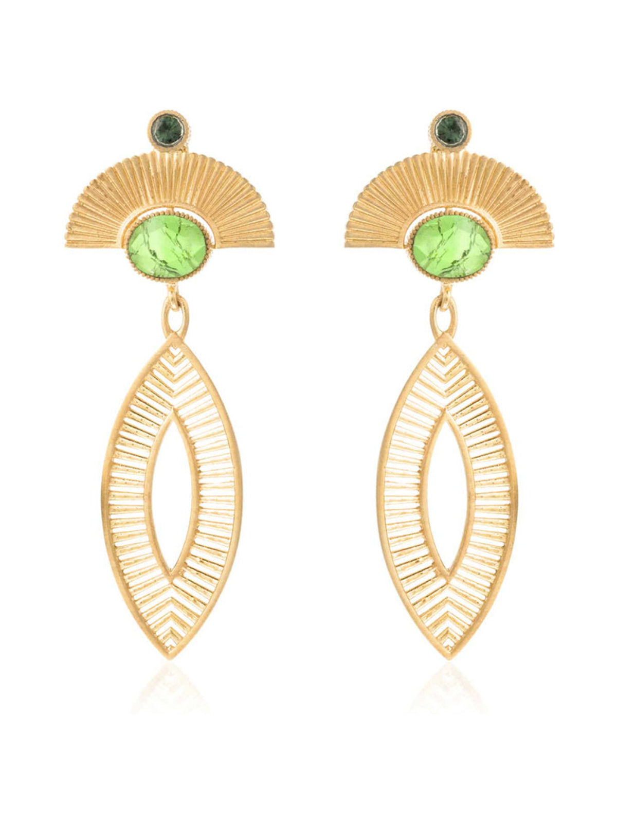 Pendientes Egypt Navete Peridoto