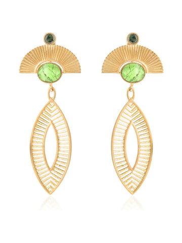 Pendientes Egypt Navete Peridoto