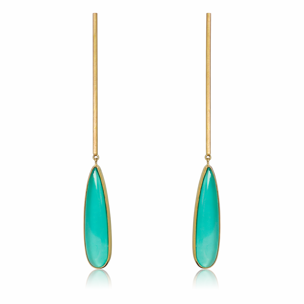 Pendientes Makila Gota Triplete Oro
