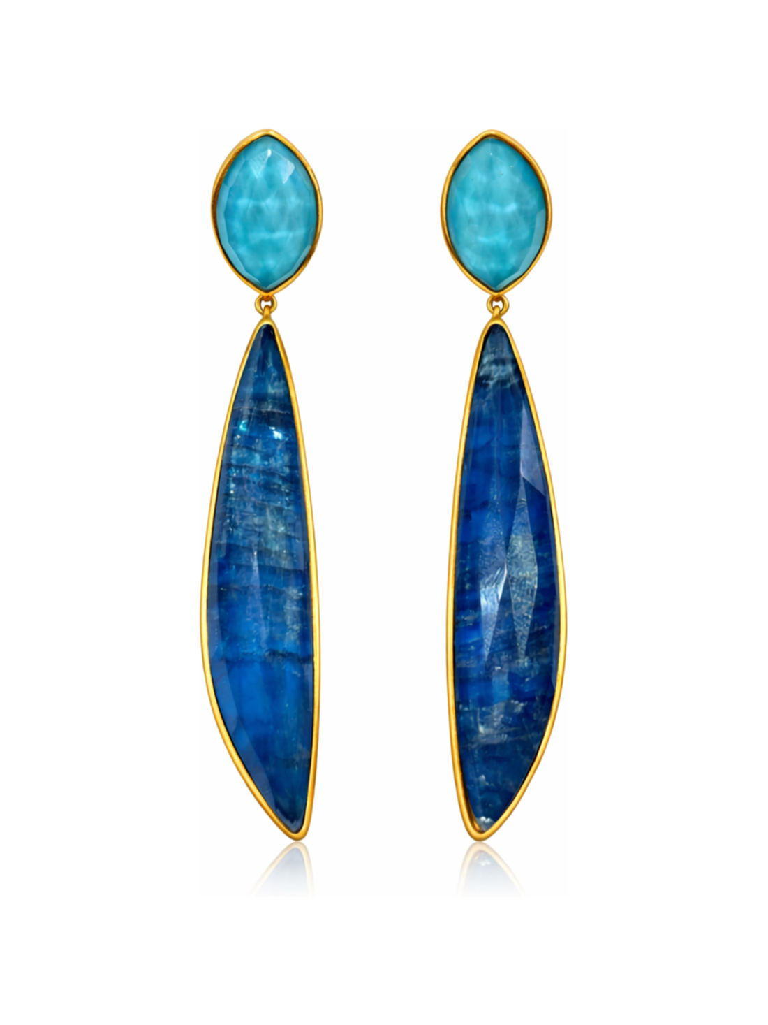 Pendientes Trillón Turquesa Apatite