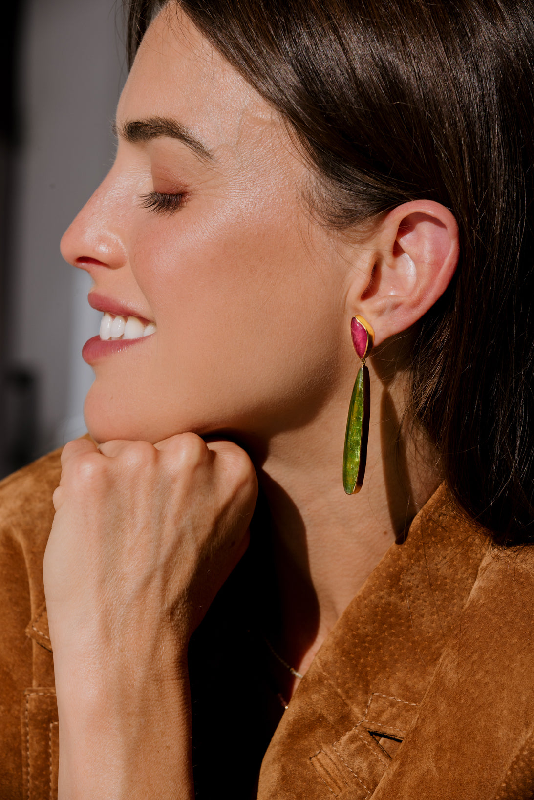 Pendientes Bikoitza Turmalina y Peridoto
