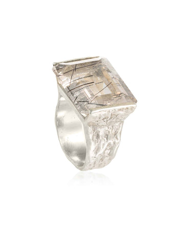 Anillo Emperatriz Cuarzo Rutilo