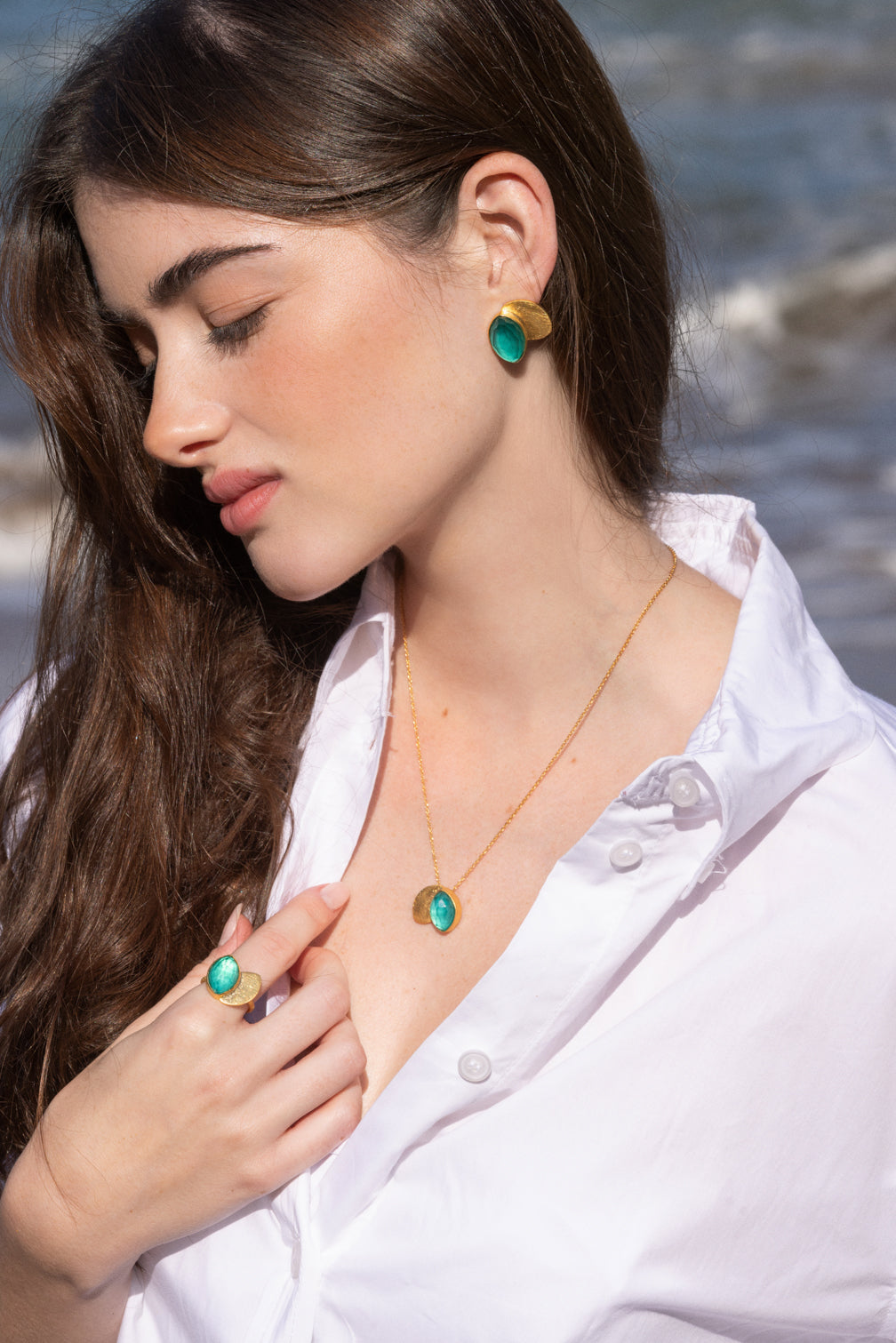 Anillo Hojitas Triplete