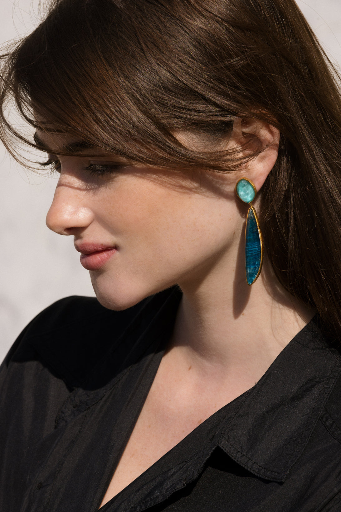 Pendientes Trillón Turquesa Apatite
